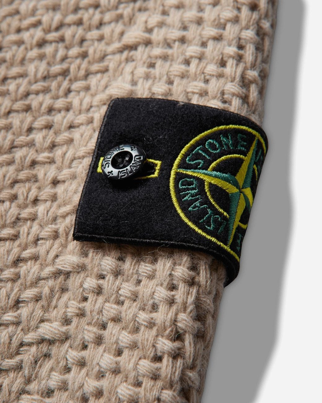 Stone Island Natural S Lambswool Crewneck Sweater Biscuit Melange for men