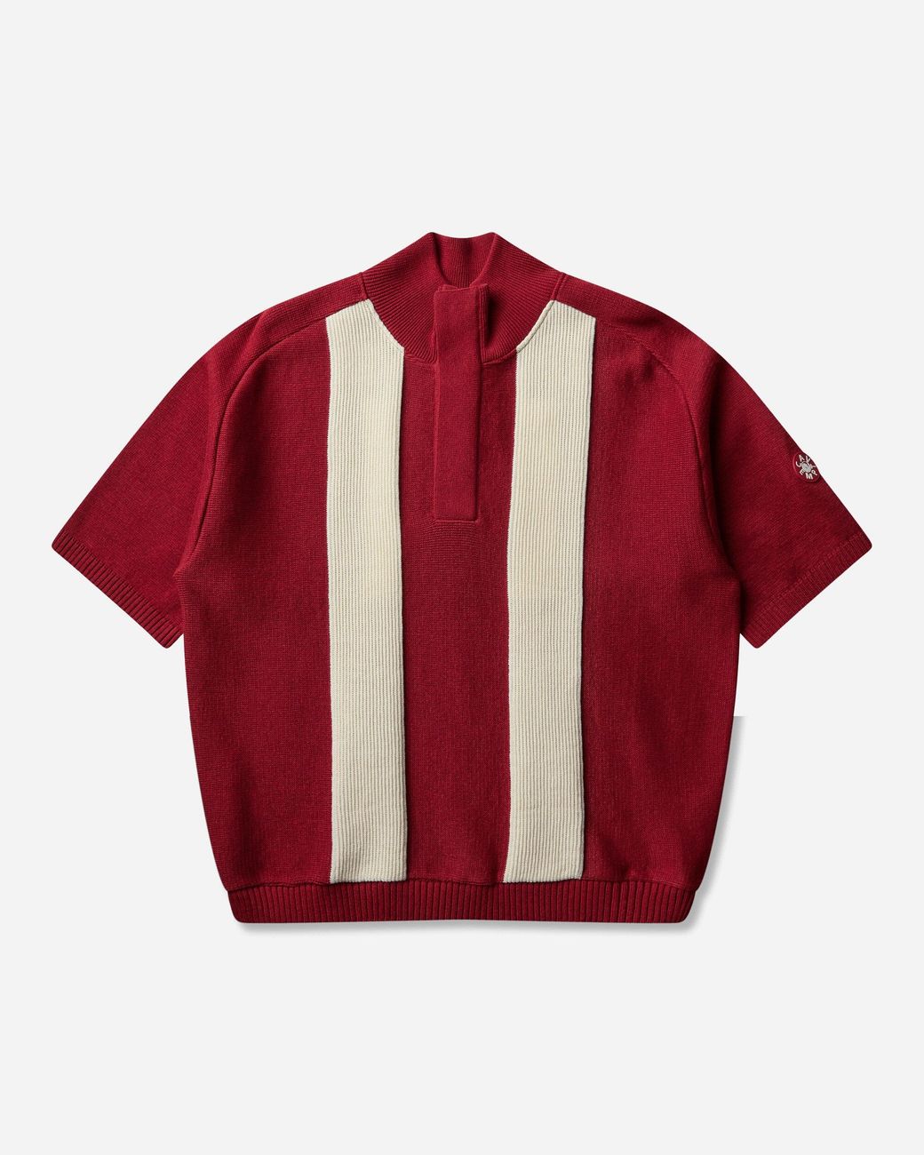 Cav Empt Red S Half Button Up Shortsleeve Knit for men