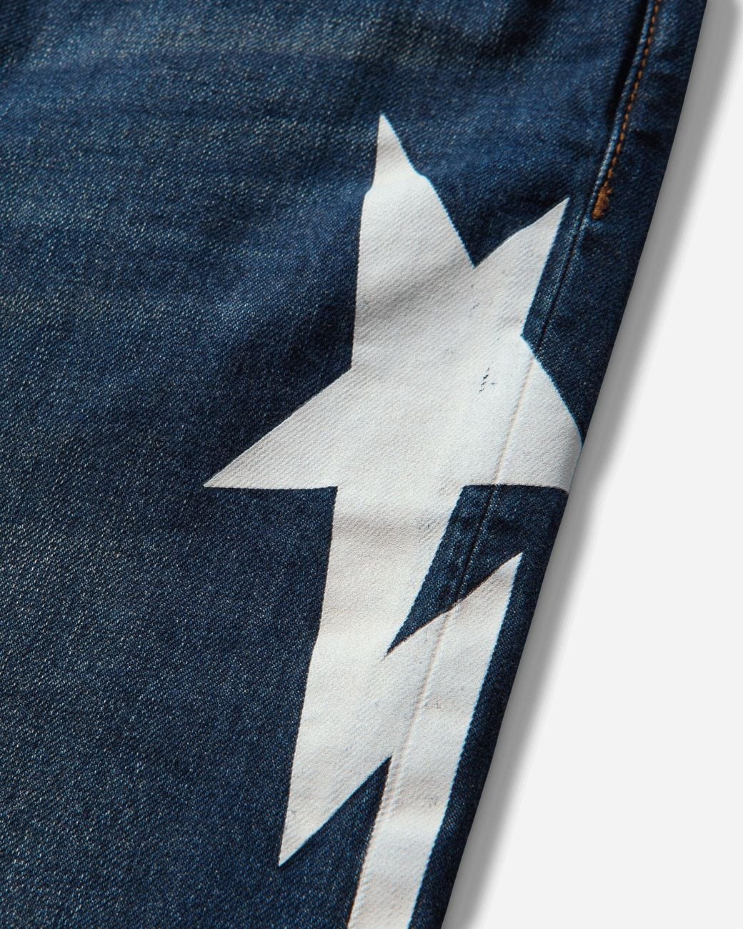 A Bathing Ape Blue S Sta Selvedge Denim Pants for men