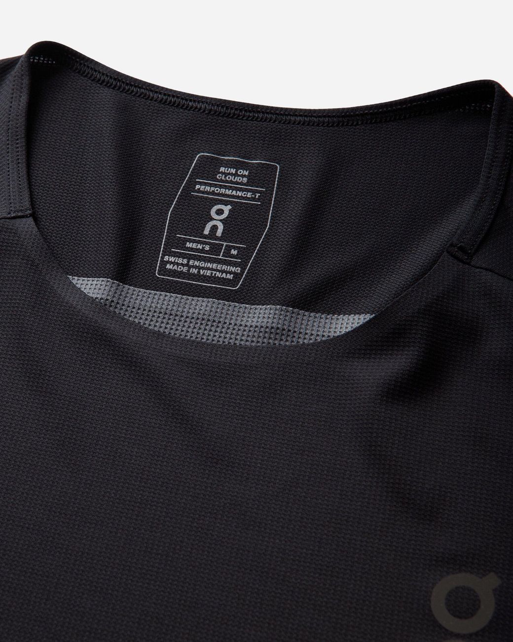 On Shoes Black Performance T-Shirt for men