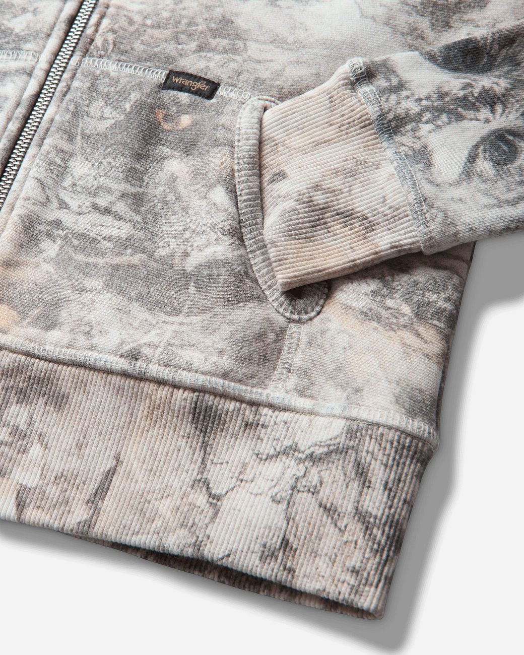 Roa White Women S Wrangler Owl All Over Baby Zip-up Hoodie Owl Light Camo