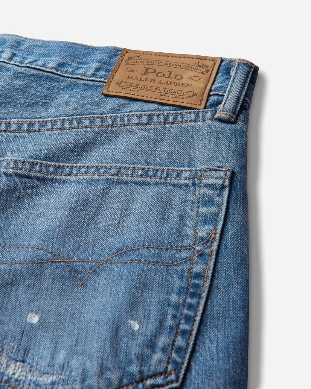 Polo Ralph Lauren Blue S Vintage Classic Distressed Jeans Rockwall for men