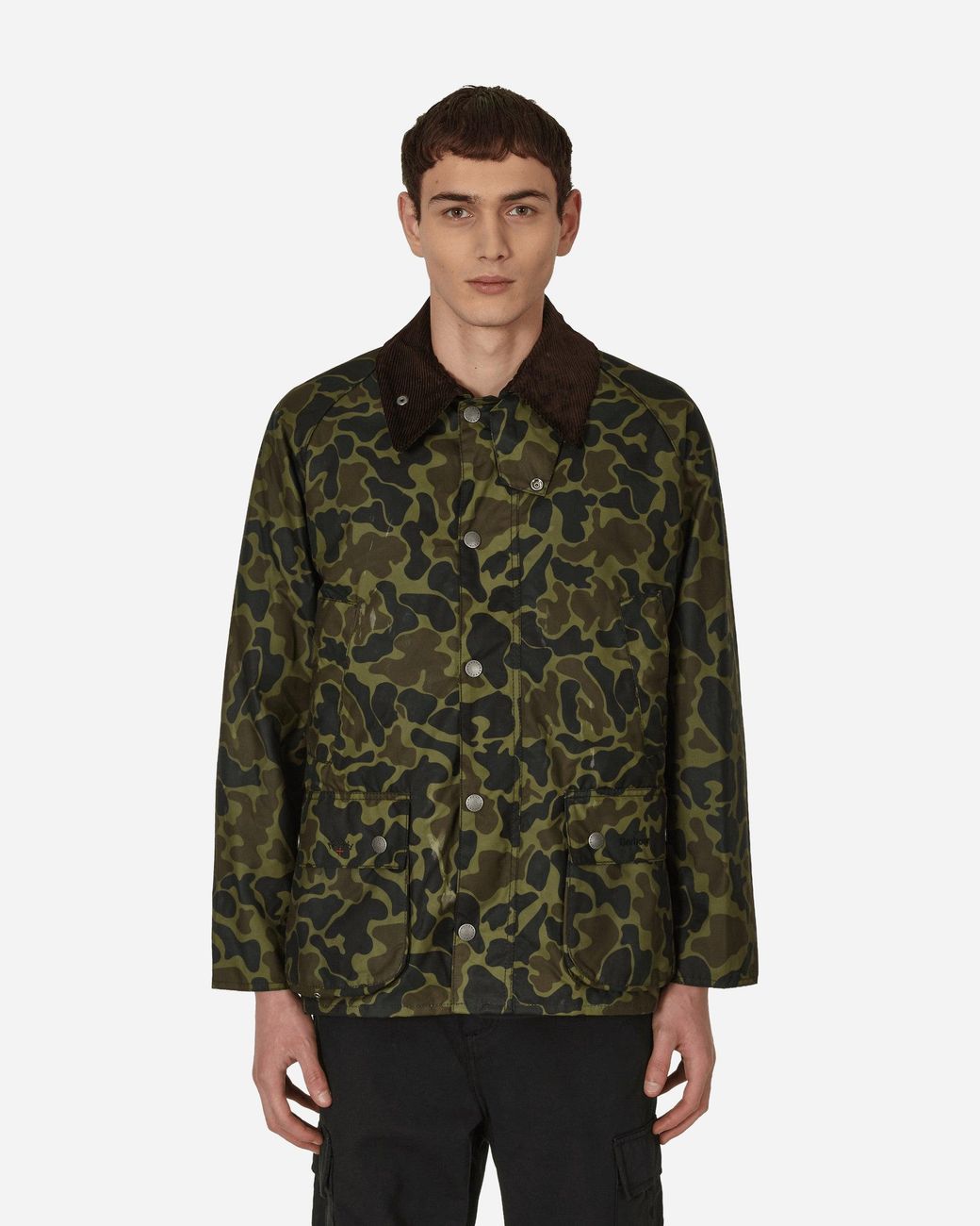 Barbour Noah Wax Bedale Jacket Camo in Green for Men | Lyst
