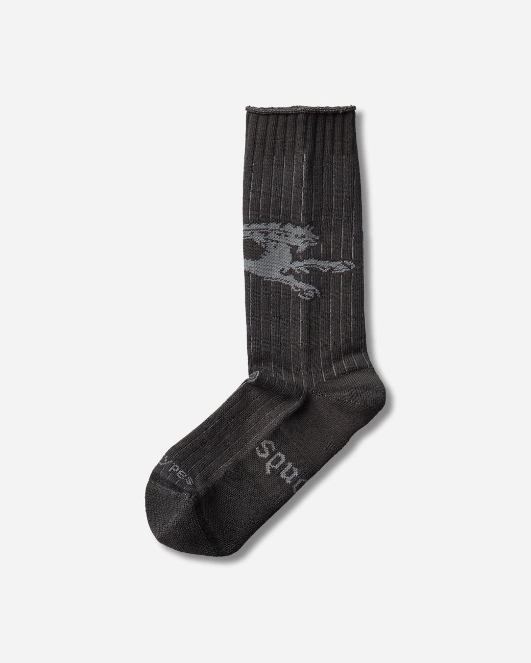 PROTOTYPES Black Cut-Out Graphic Socks for men