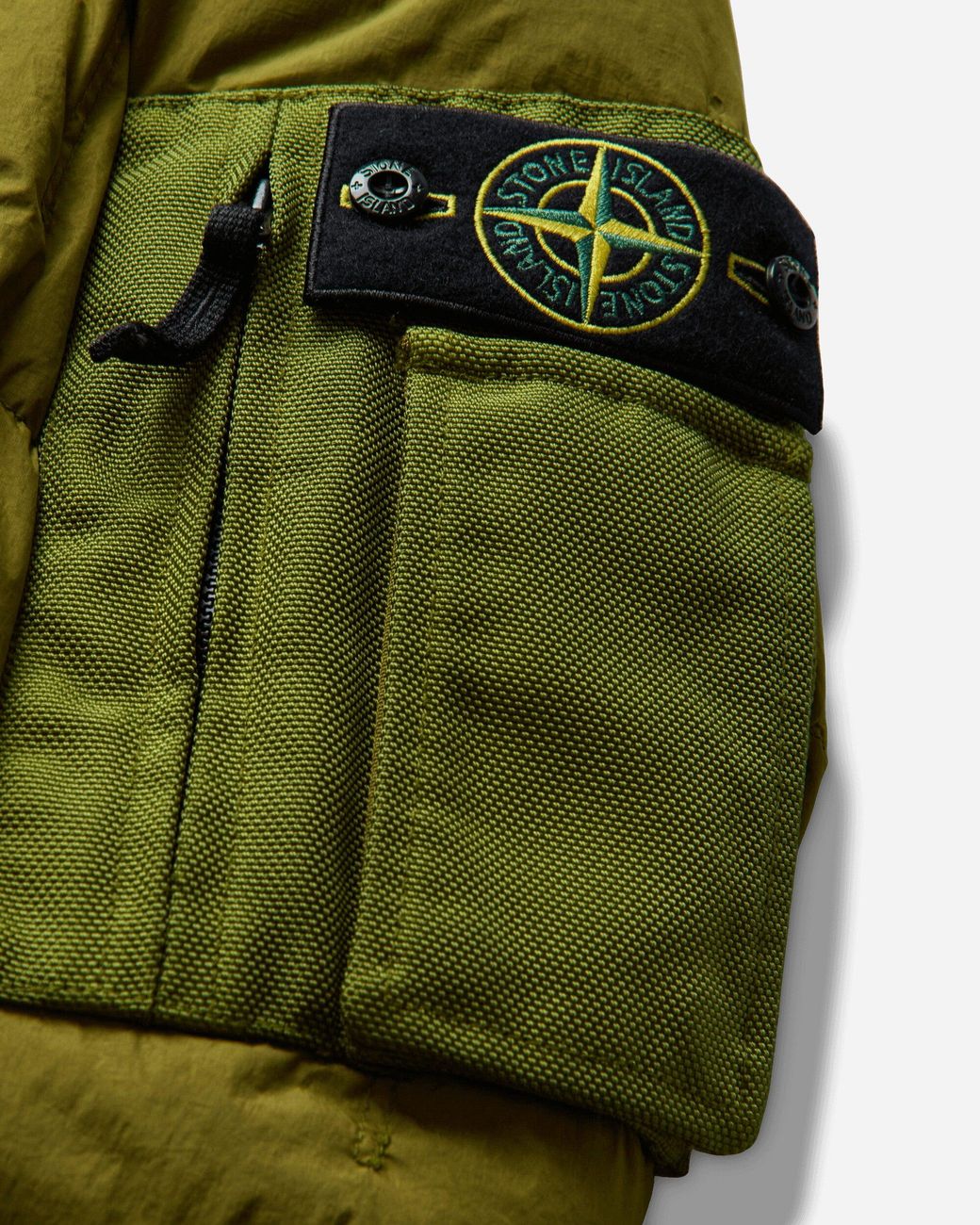 Stone Island Green Garment Dyed Crinkle Reps Ny Down Jacket Cactus for men