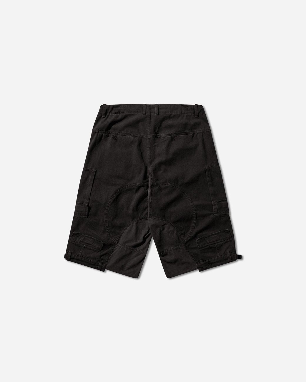 Protocol Index Black Upside-Down Cargo Shorts for men