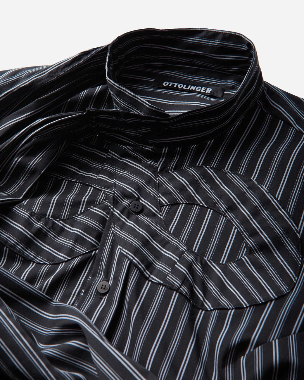 OTTOLINGER Blue Striped Infinity Blouse