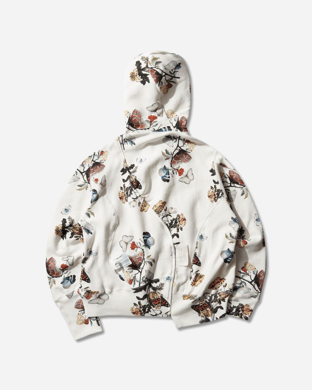 Undercover White S Champion All-Over Print Fleece Zip Hoodie Ivory Base for men
