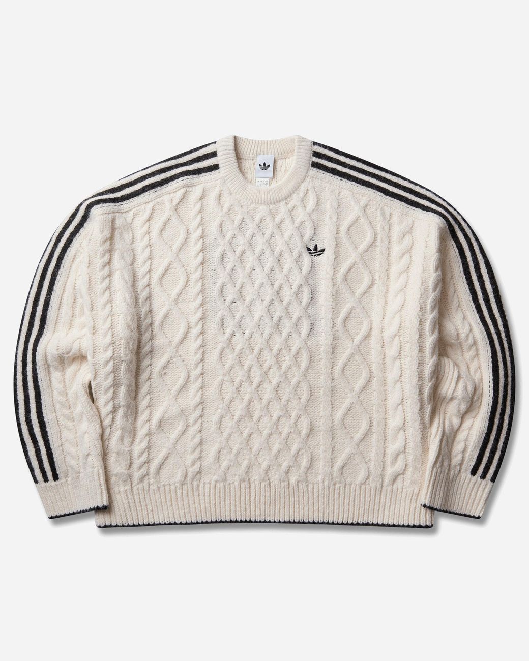 Adidas Gray Women S Cable Knit Sweater Core / Black