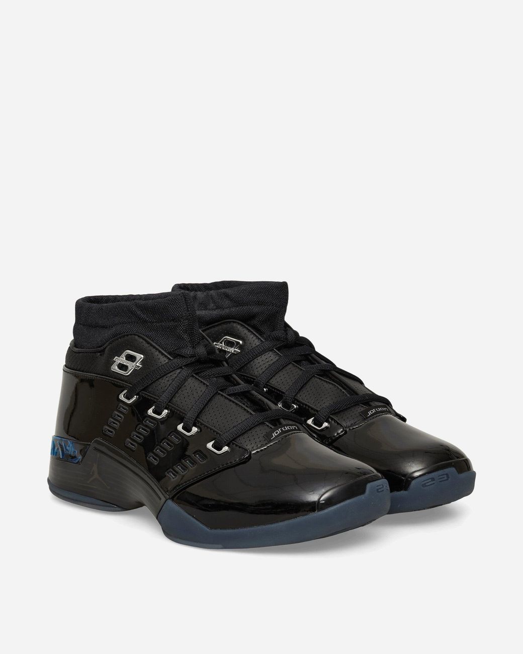 Nike Black Air Jordan 17 Low Sneakers Metallic for men