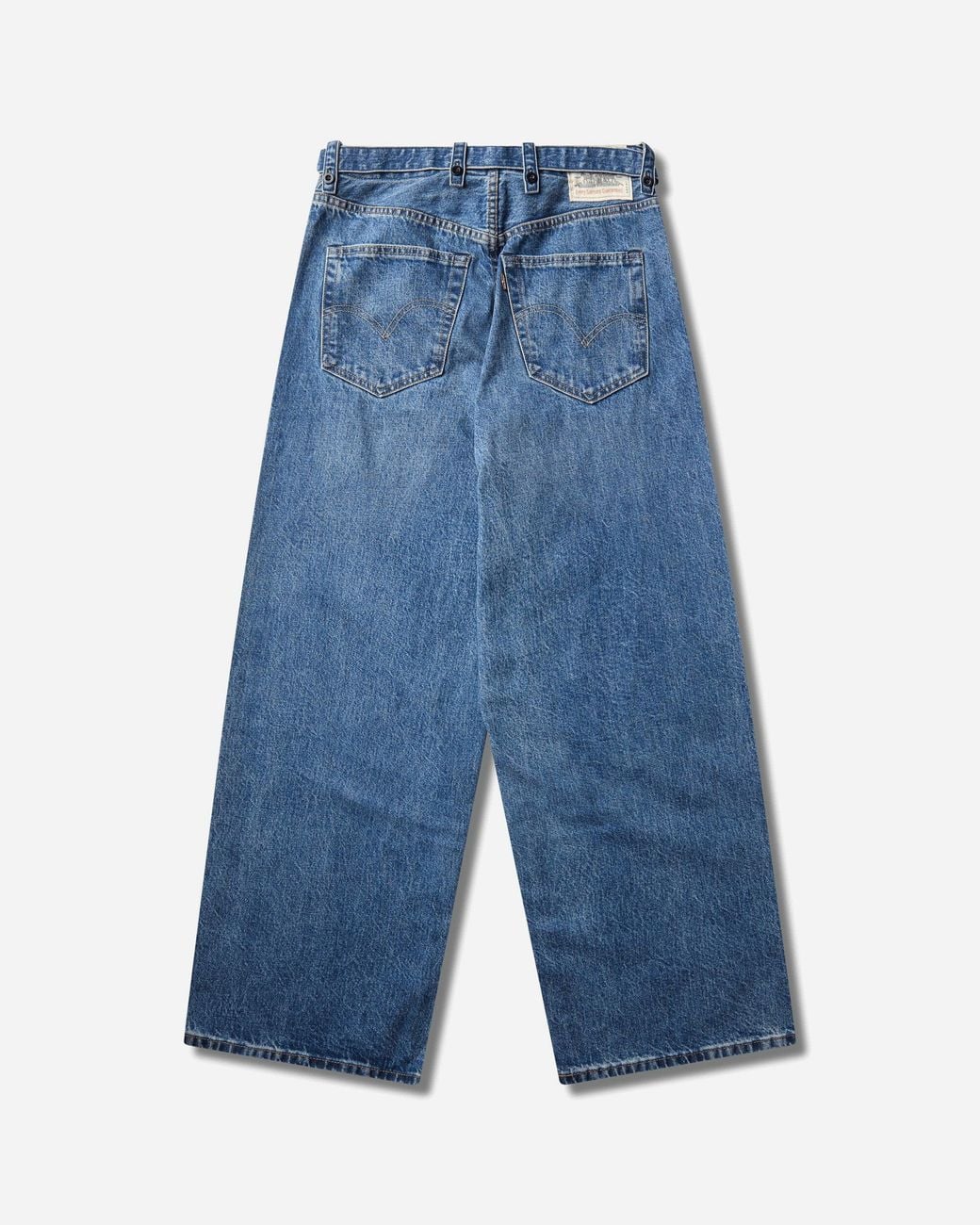 Levi's Blue Sacai Belted Wide Pants Washed for men