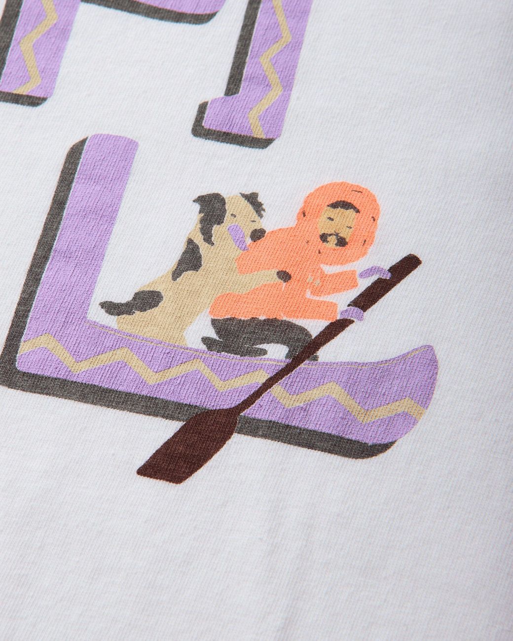 Kapital Gray Men S 20/-jersey Crew T-shirt (canoe ) Purple for men