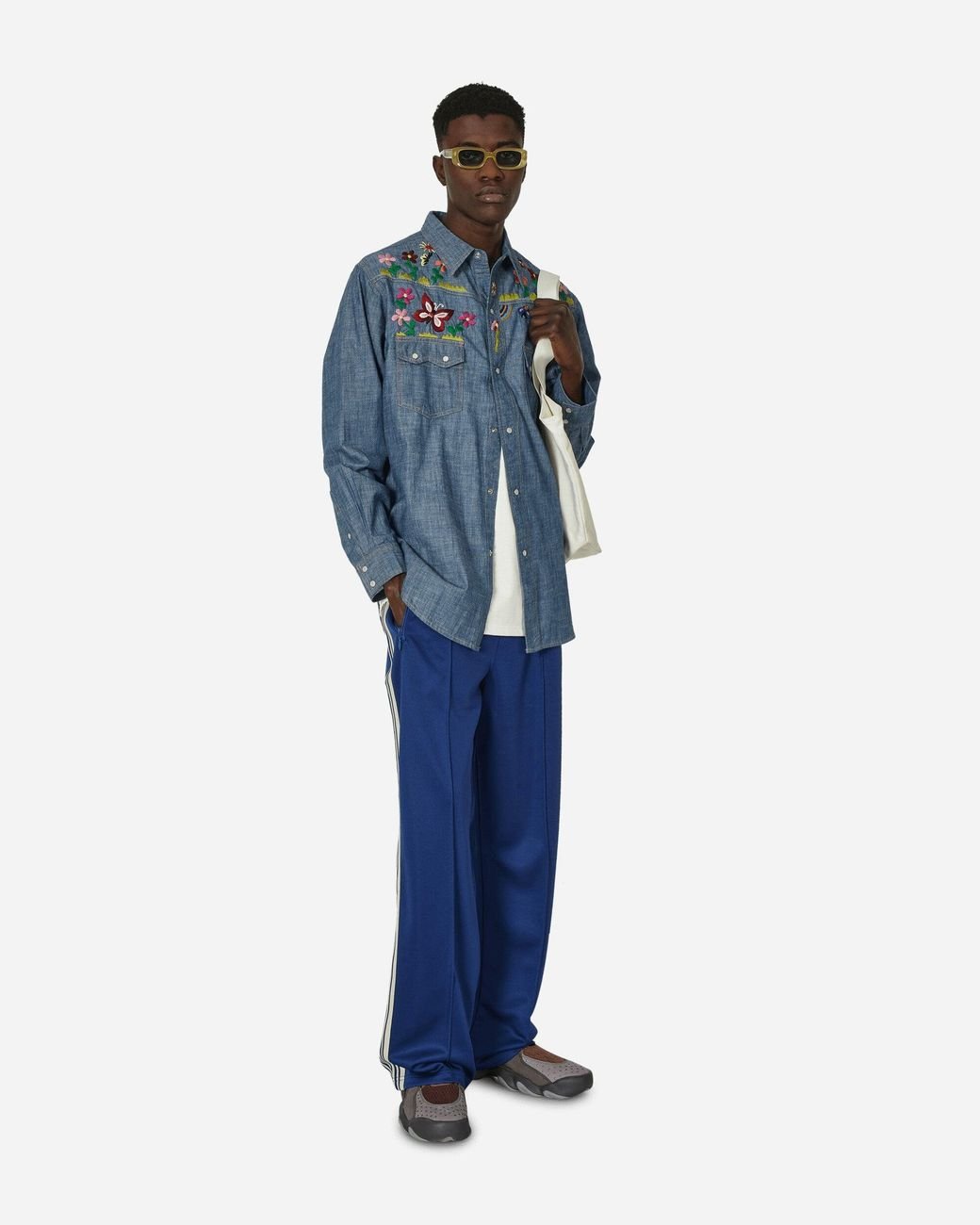 Needles Poly Smooth Track Pants Royal in Blue for Men | Lyst Needles Poly Smooth Track Pants Royal in Blue for Men | Lyst