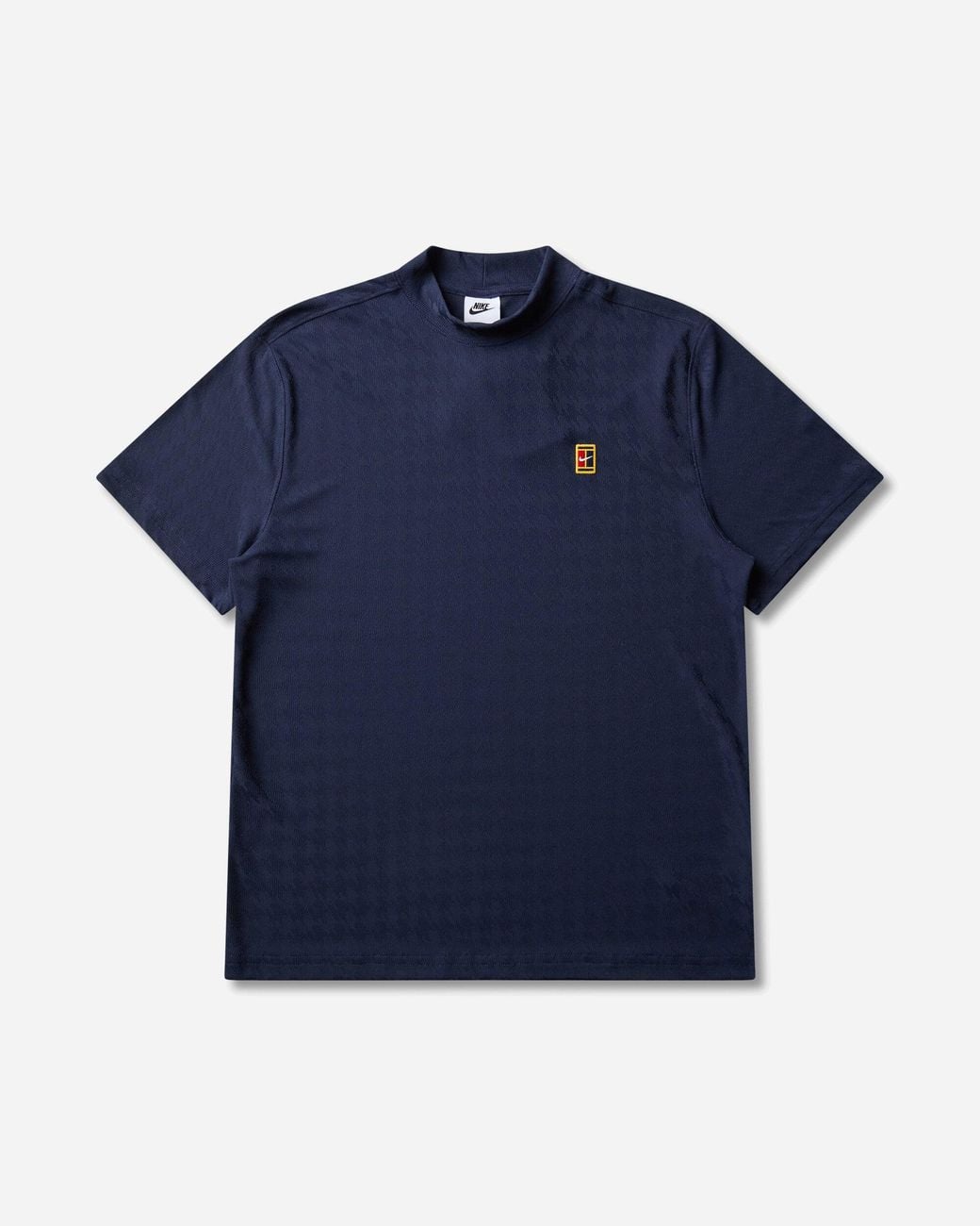 Nike Blue Club Rules Aero-Fit Mock-Neck T-Shirt Obsidian for men