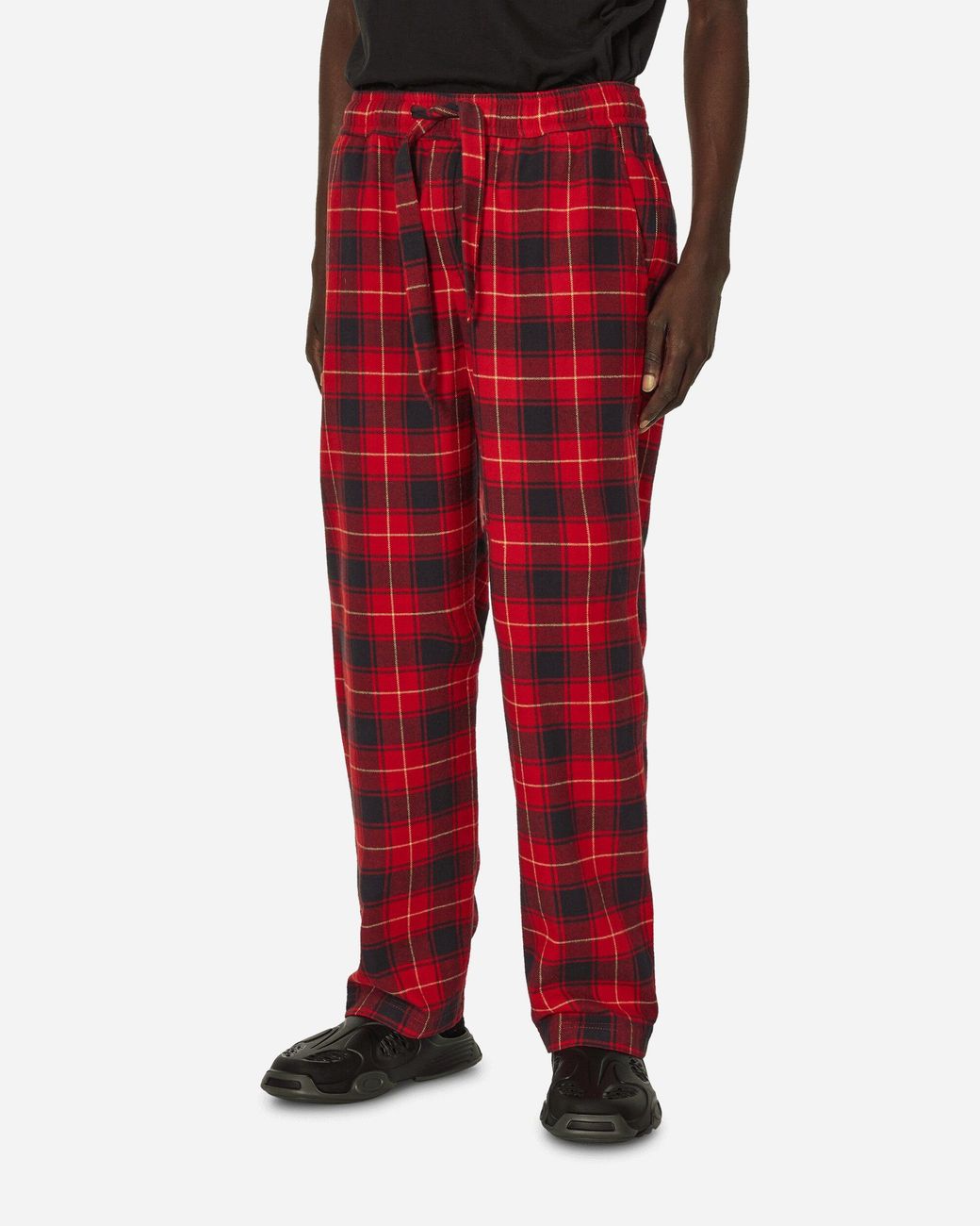 Tekla Red Flannel Plaid Pijamas Pants for men