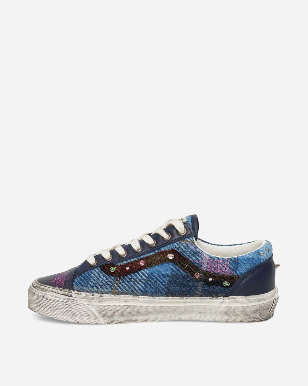 Vans Blue Premium Old Skool 36 Harris Tweed Sneakers for men