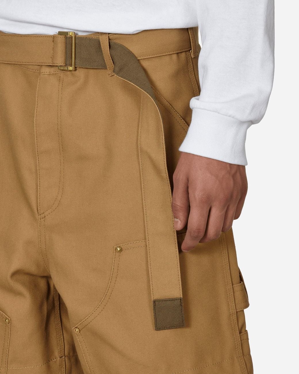 Sacai Carhartt Wip Duck Shorts in Natural for Men | Lyst
