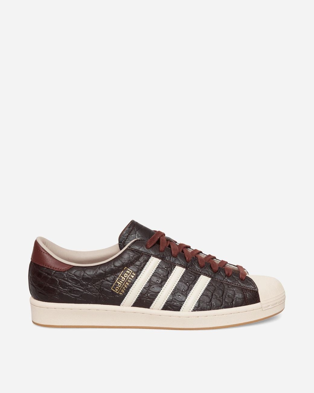 Adidas Brown Superstar Vintage Sneakers Aurora Coffee Cream for men