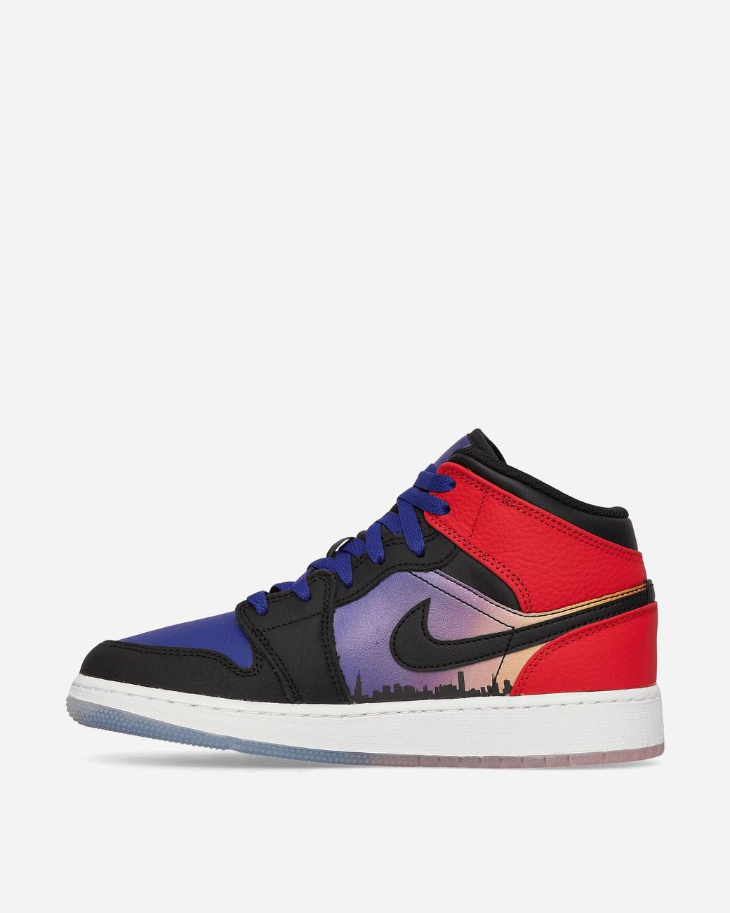 Air jordan 1 mid purple white red 2025