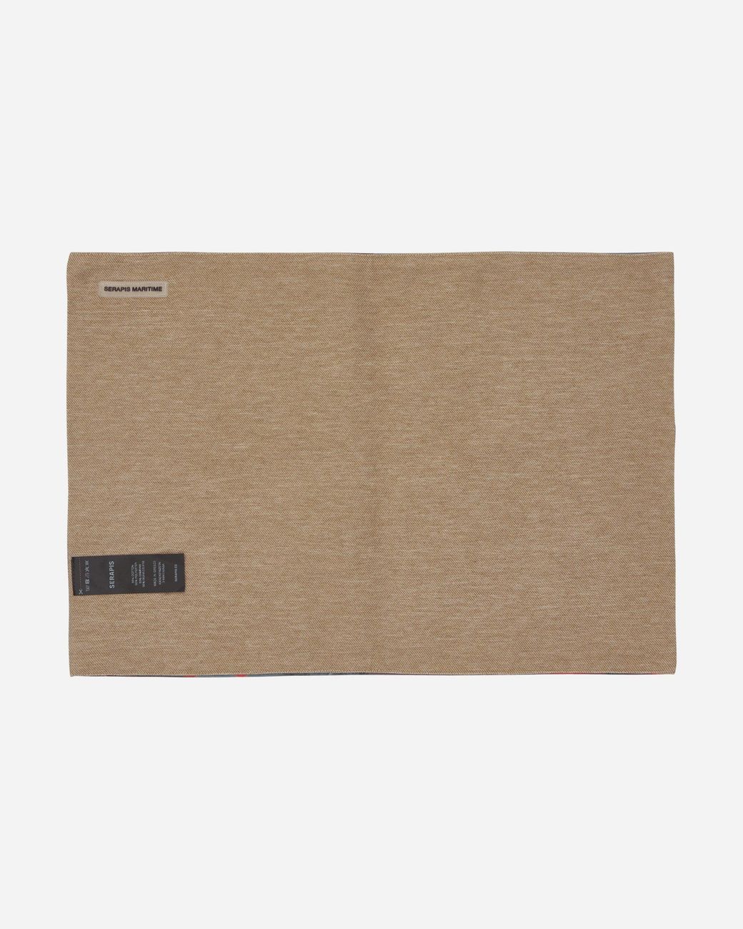 Serapis Blue Molten Grid Place Mat for men