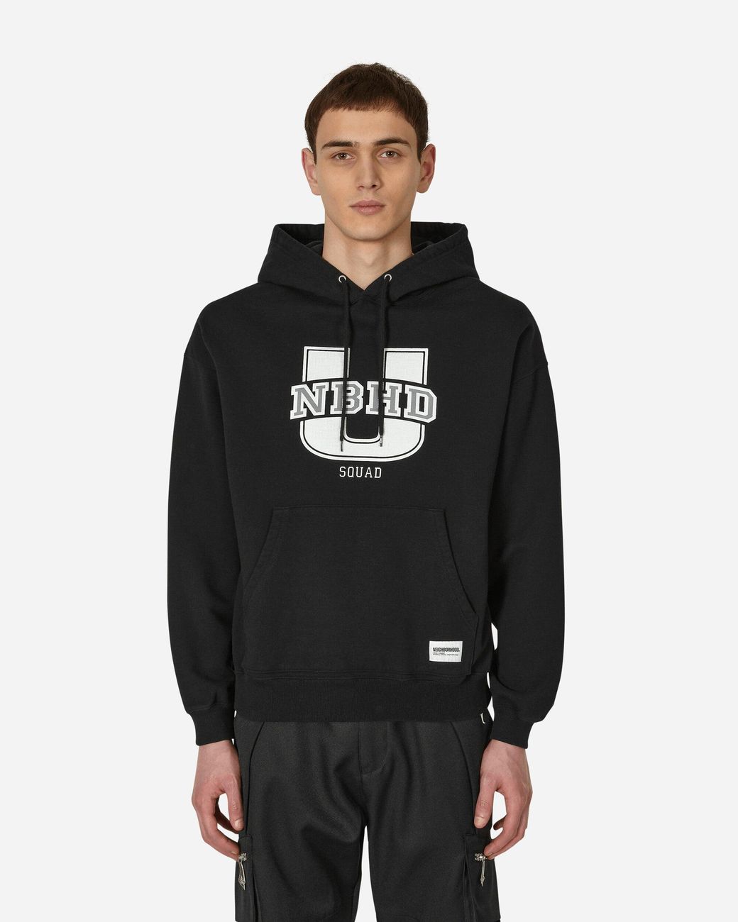 Neighborhood College Hooded Sweatshirt in Black for Men | Lyst