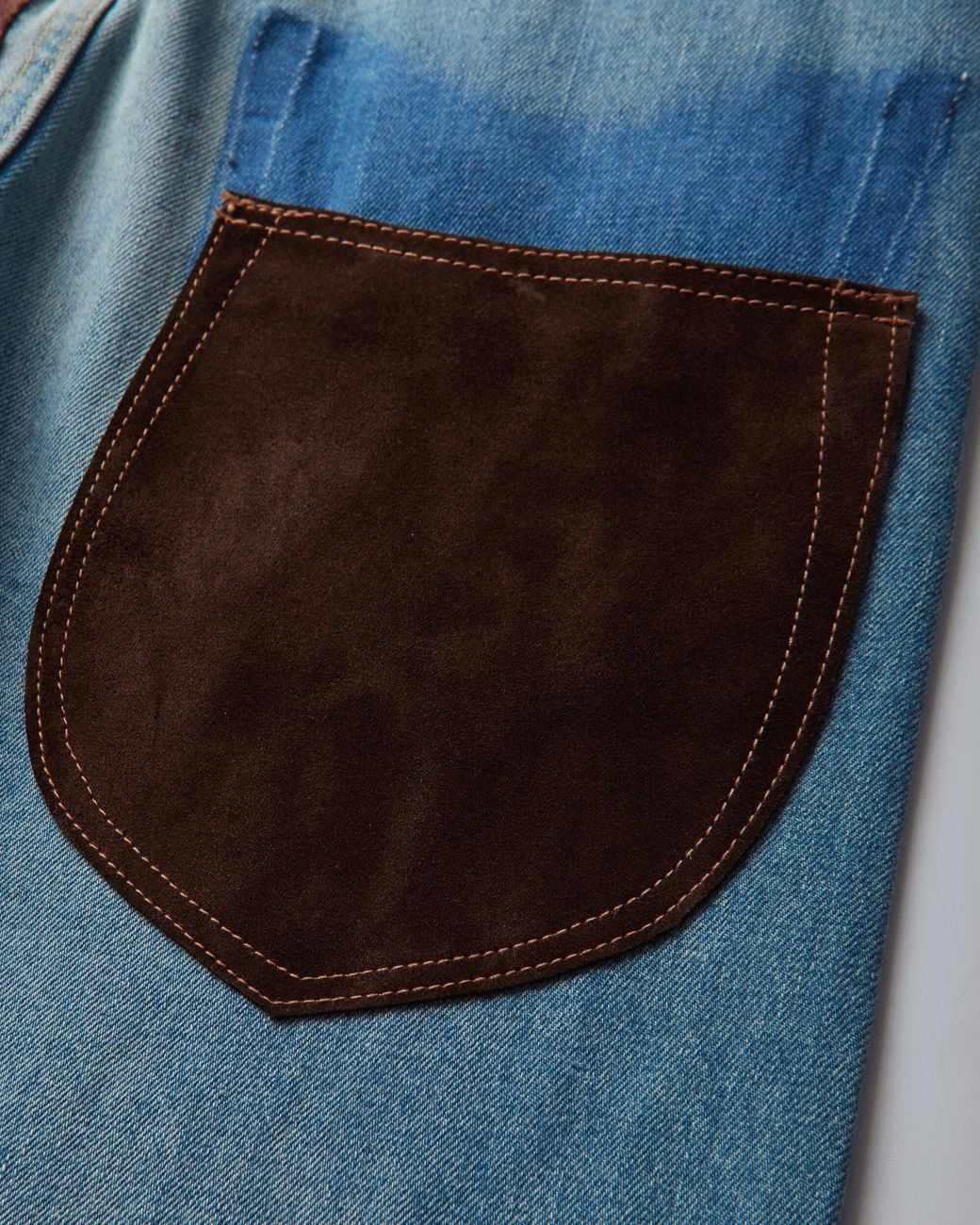 Junya Watanabe Blue S Mixed Fabric Patchwork Denim Pants for men