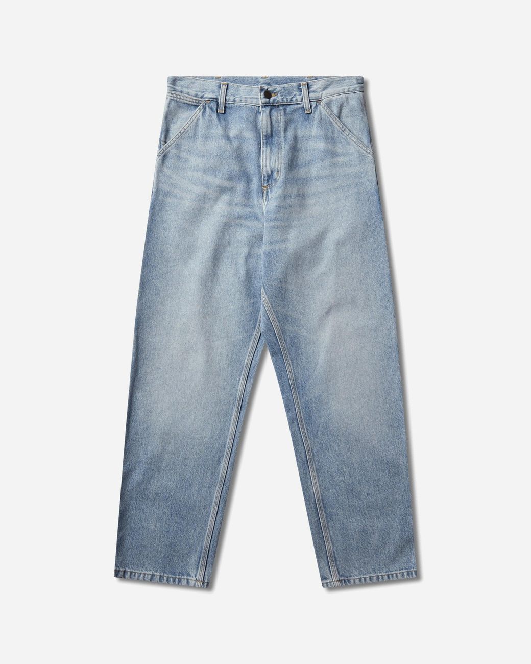 Carhartt Blue S Single Knee Pants (Heavy Worn Bleached) for men