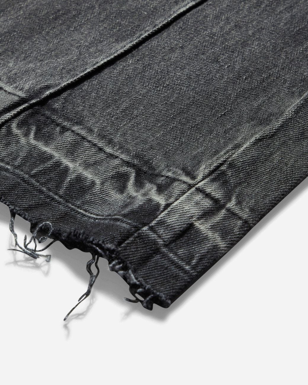 Guess Black S Flare Denim Pants Used Sanded Wash