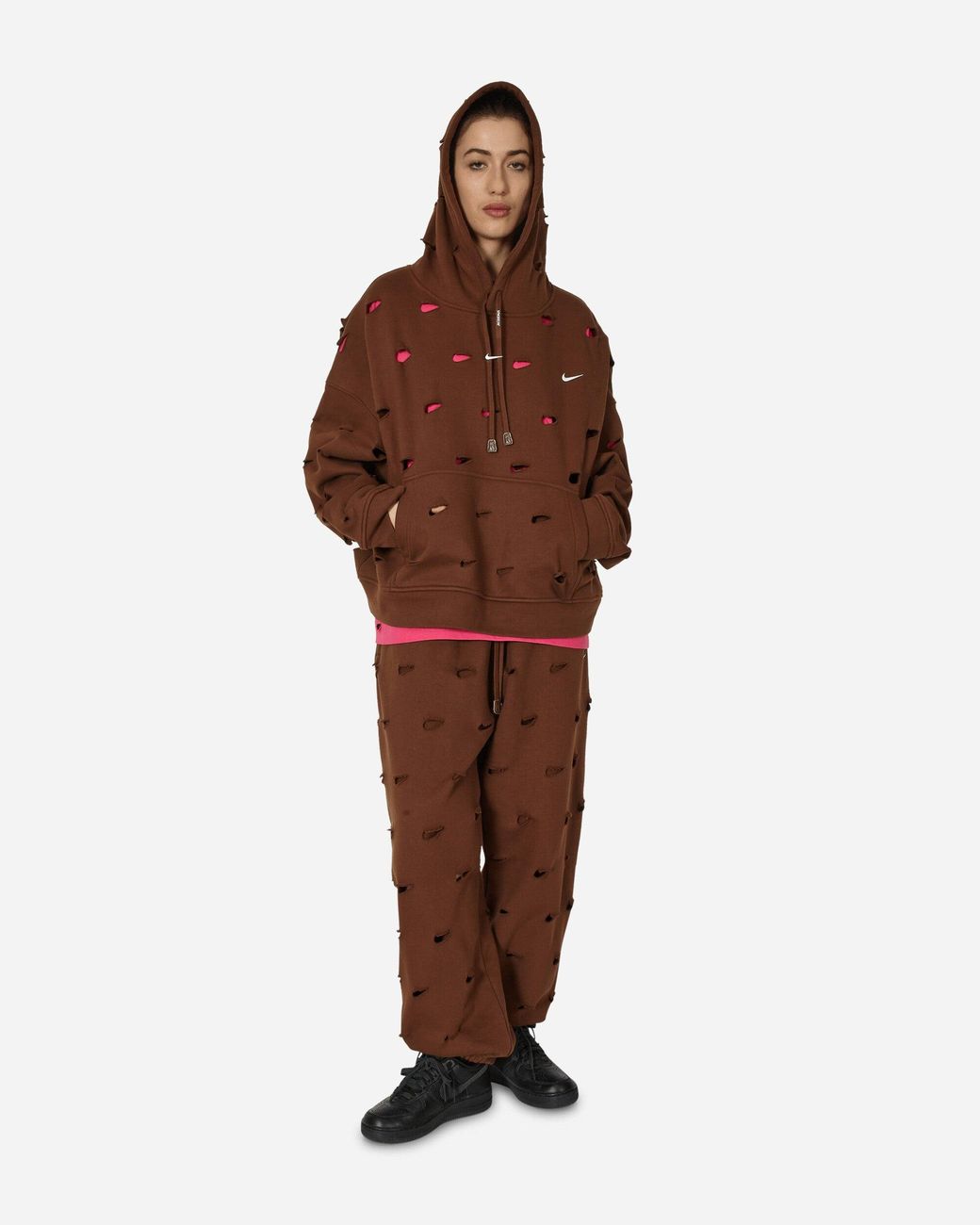 Nike Jacquemus Swoosh Hoodie Cacao Wow in Brown for Men | Lyst