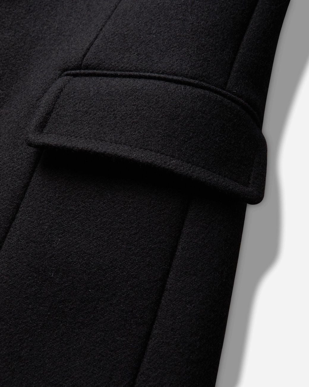 Dries Van Noten Black Men S Fitted Wool Coat for men