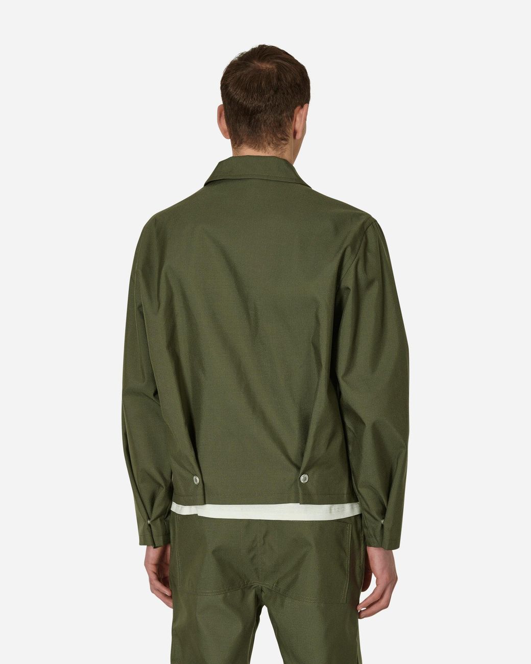 AFFXWRKS Green Pleat Bomber Jacket for men