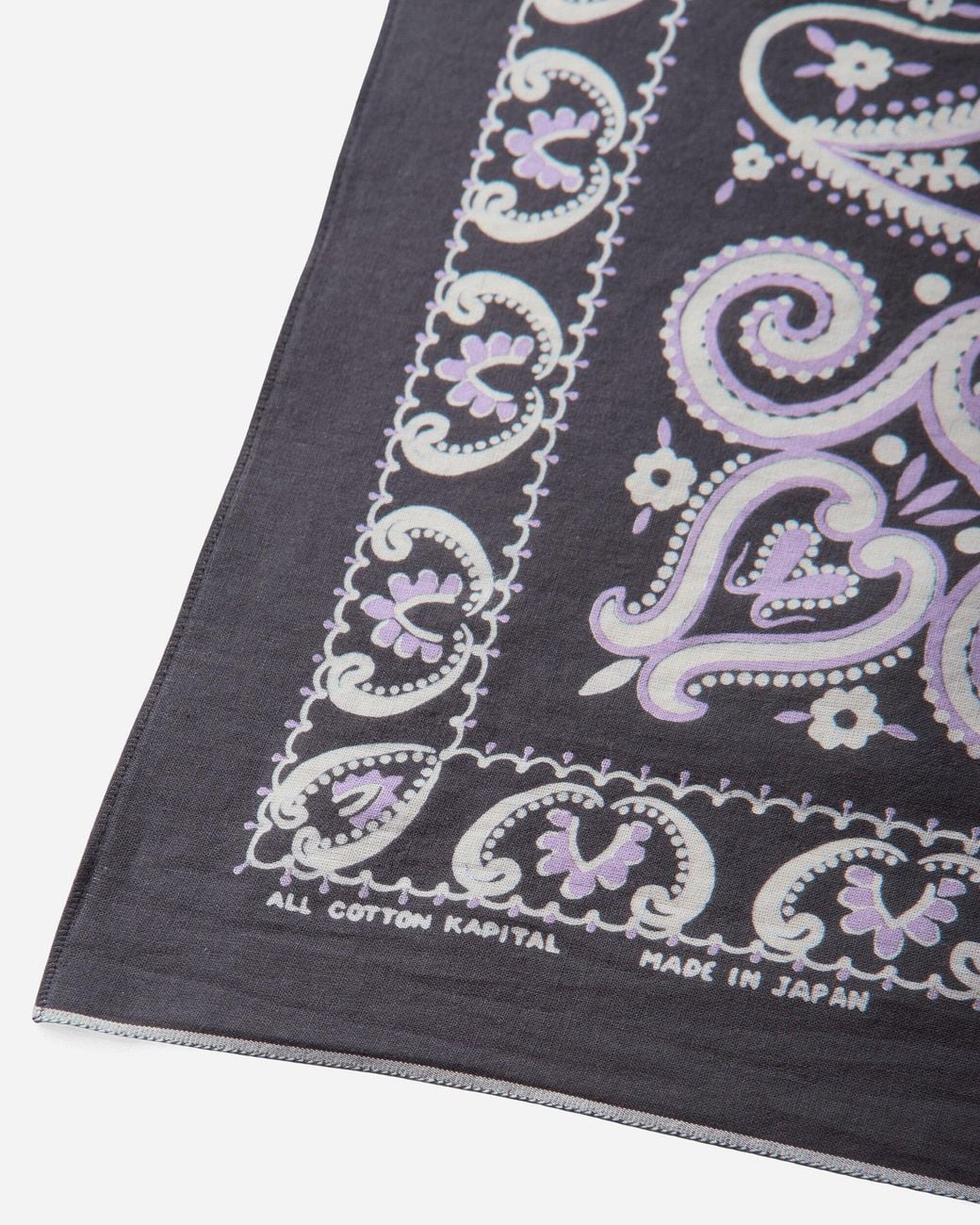 Kapital White Fastcolor Selvedge Bandana (sambo Paisley) for men