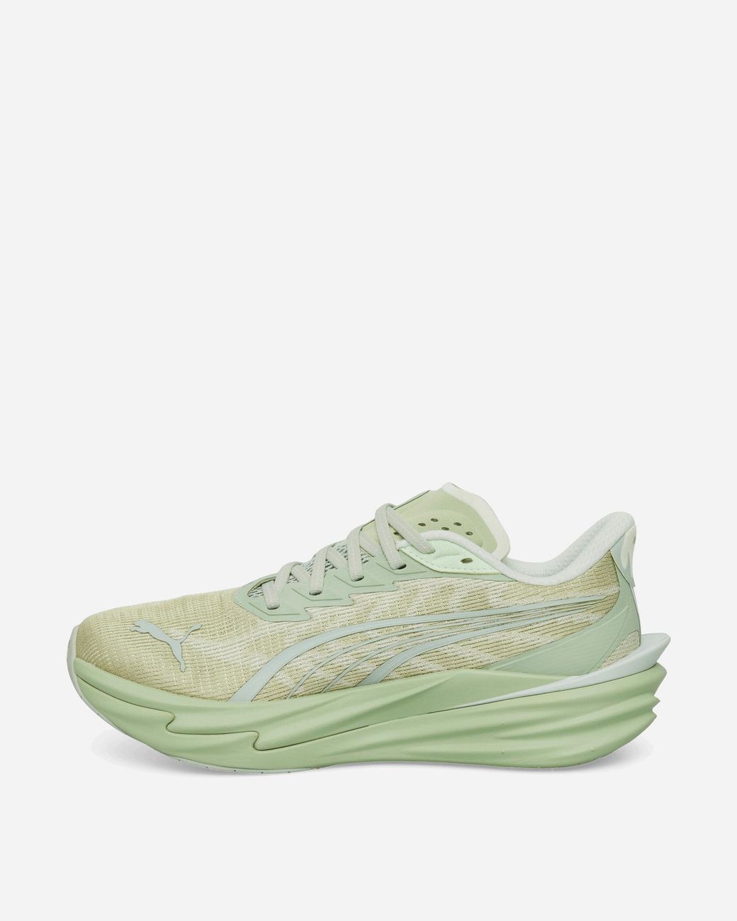PUMA Green Deviate Nitro 4 Sneakers Soft Grass Créme De Mint for men