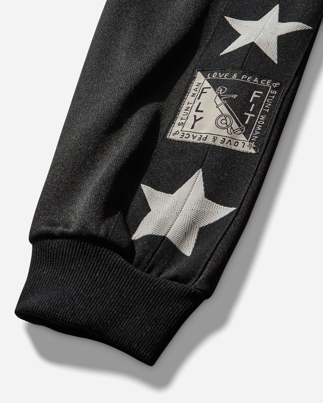 Kapital Black S Smooth Jersey Stuntman And Track Jacket