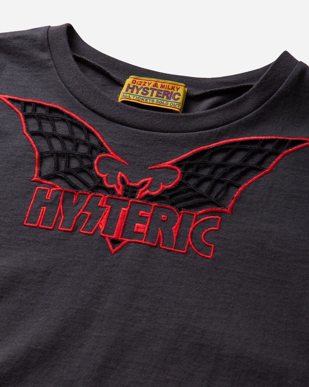 Hysteric Glamour Blue S Bat Web Embroidered Baby T-Shirt for men