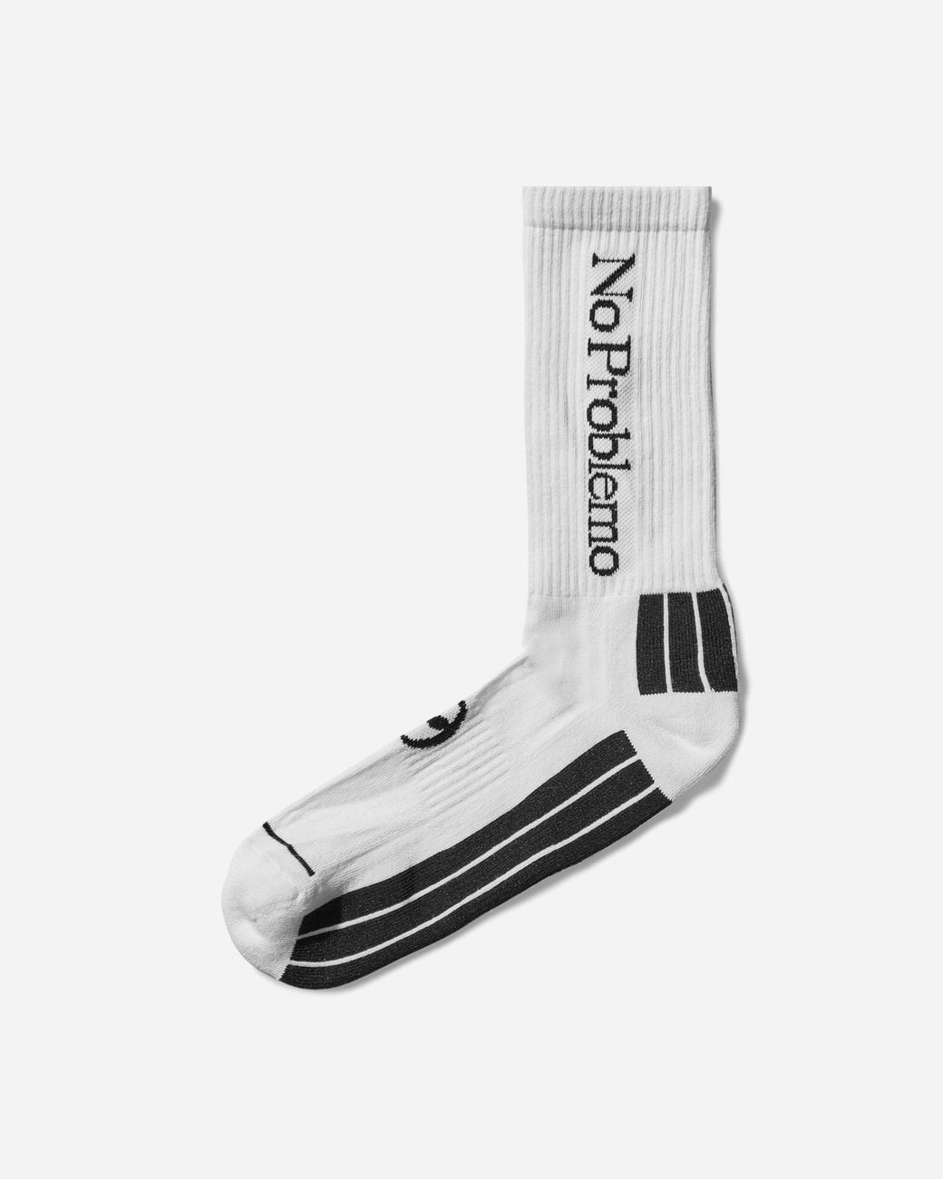No Problemo White Logo Socks for men