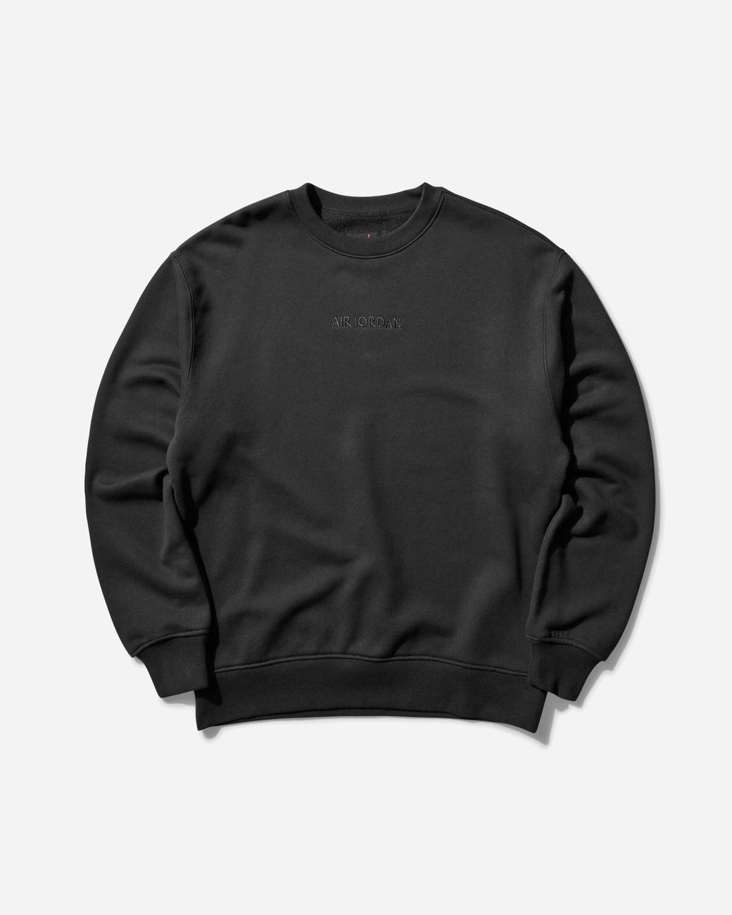 Nike Air Jordan Wordmark Fleece Crewneck Sweatshirt Off Noir in Black for Men Lyst UK