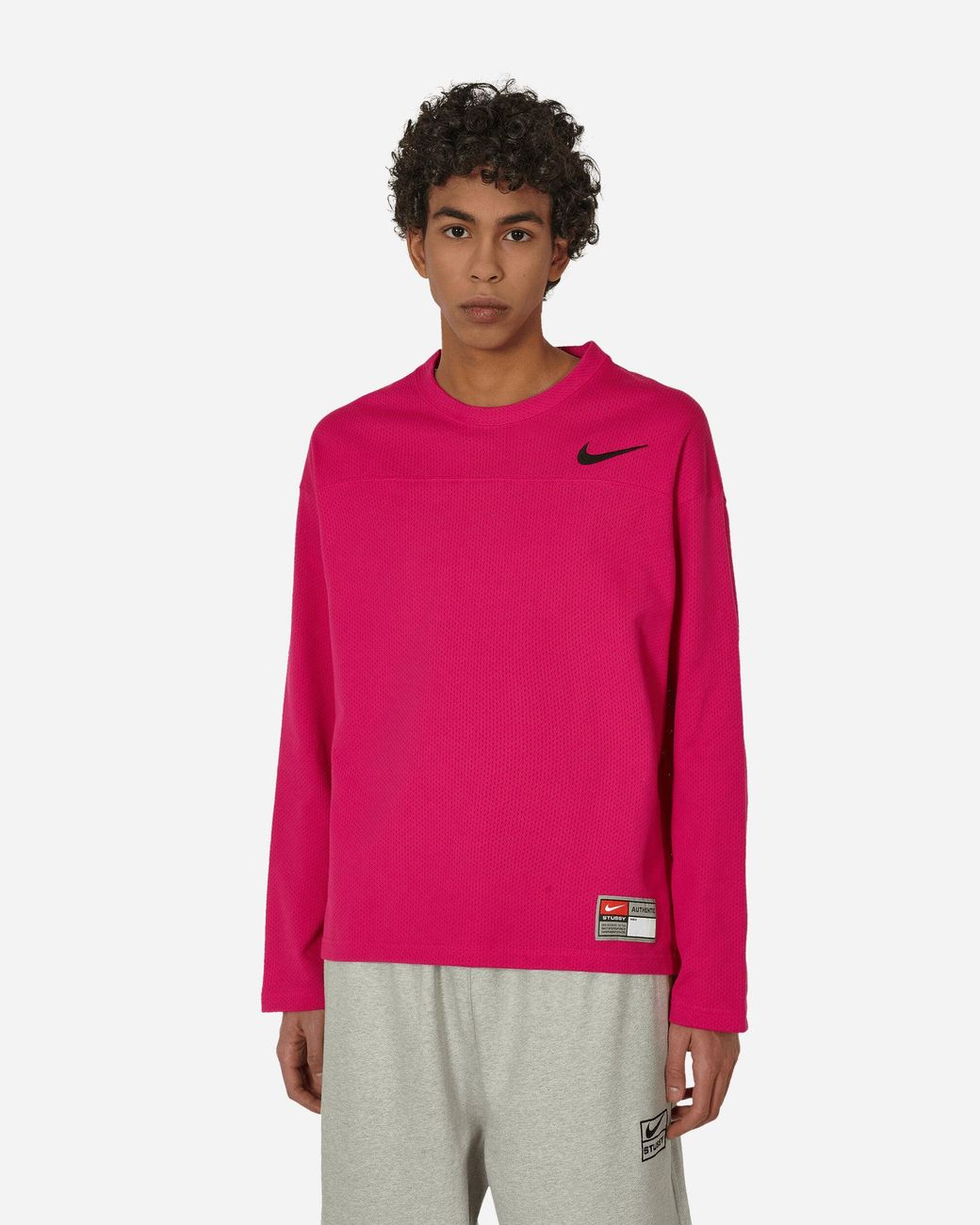 Nike Stussy Longsleeve T shirt Fireberry in Pink for Men Lyst UK
