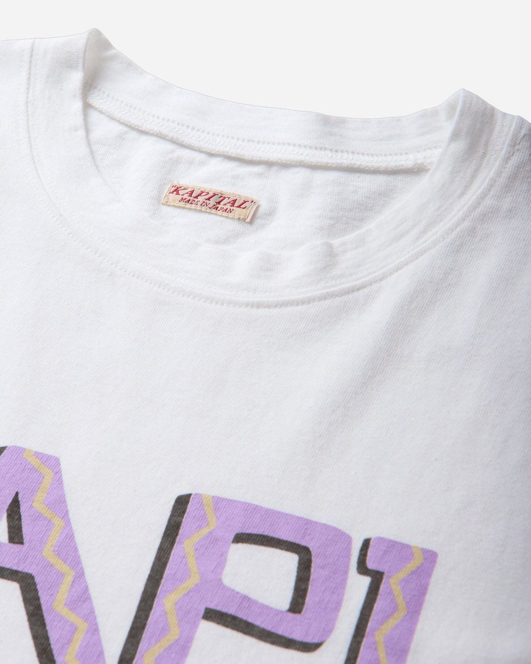 Kapital Gray Men S 20/-jersey Crew T-shirt (canoe ) Purple for men