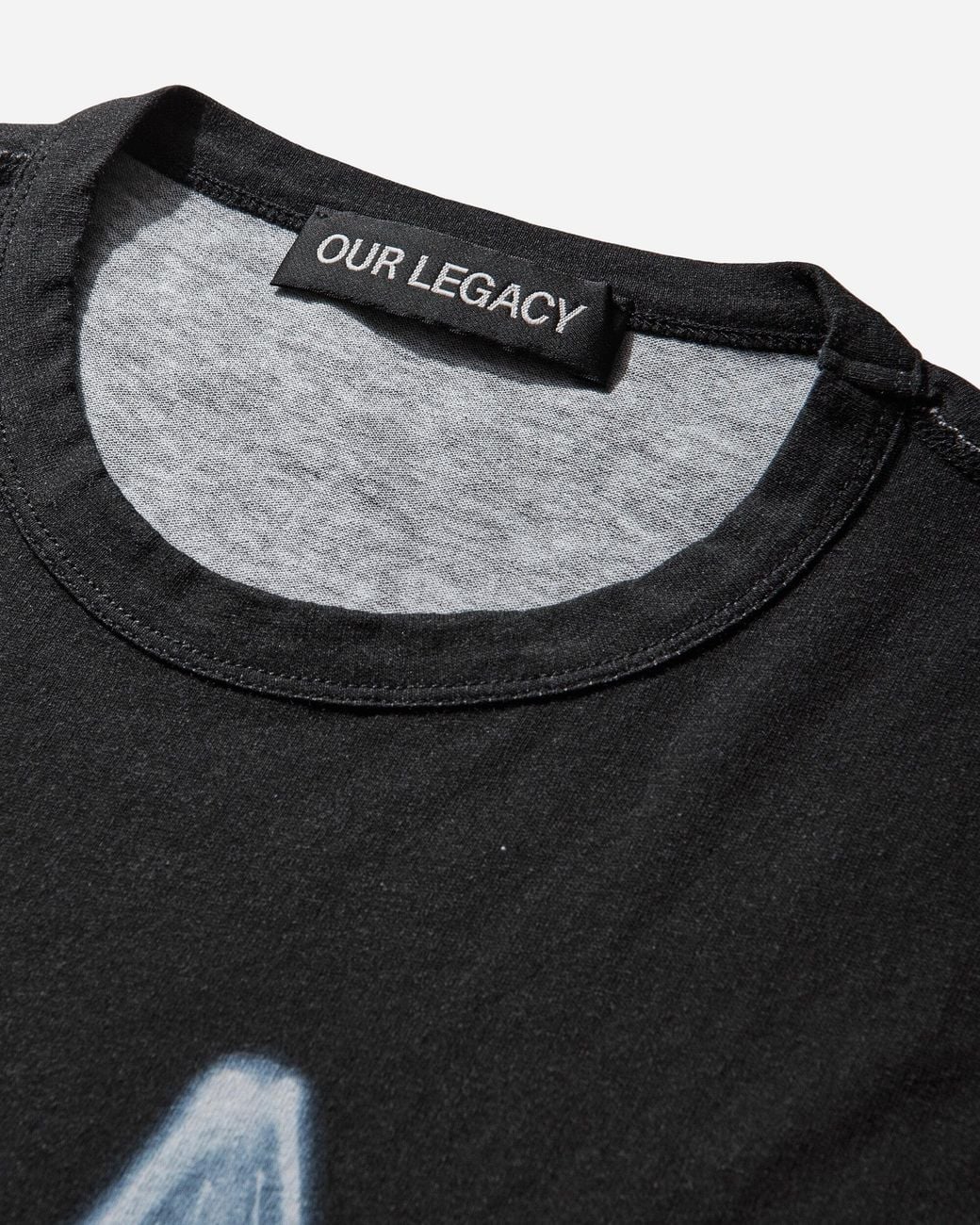 Our Legacy Black S New Box T-Shirt Fallen Angel Print for men