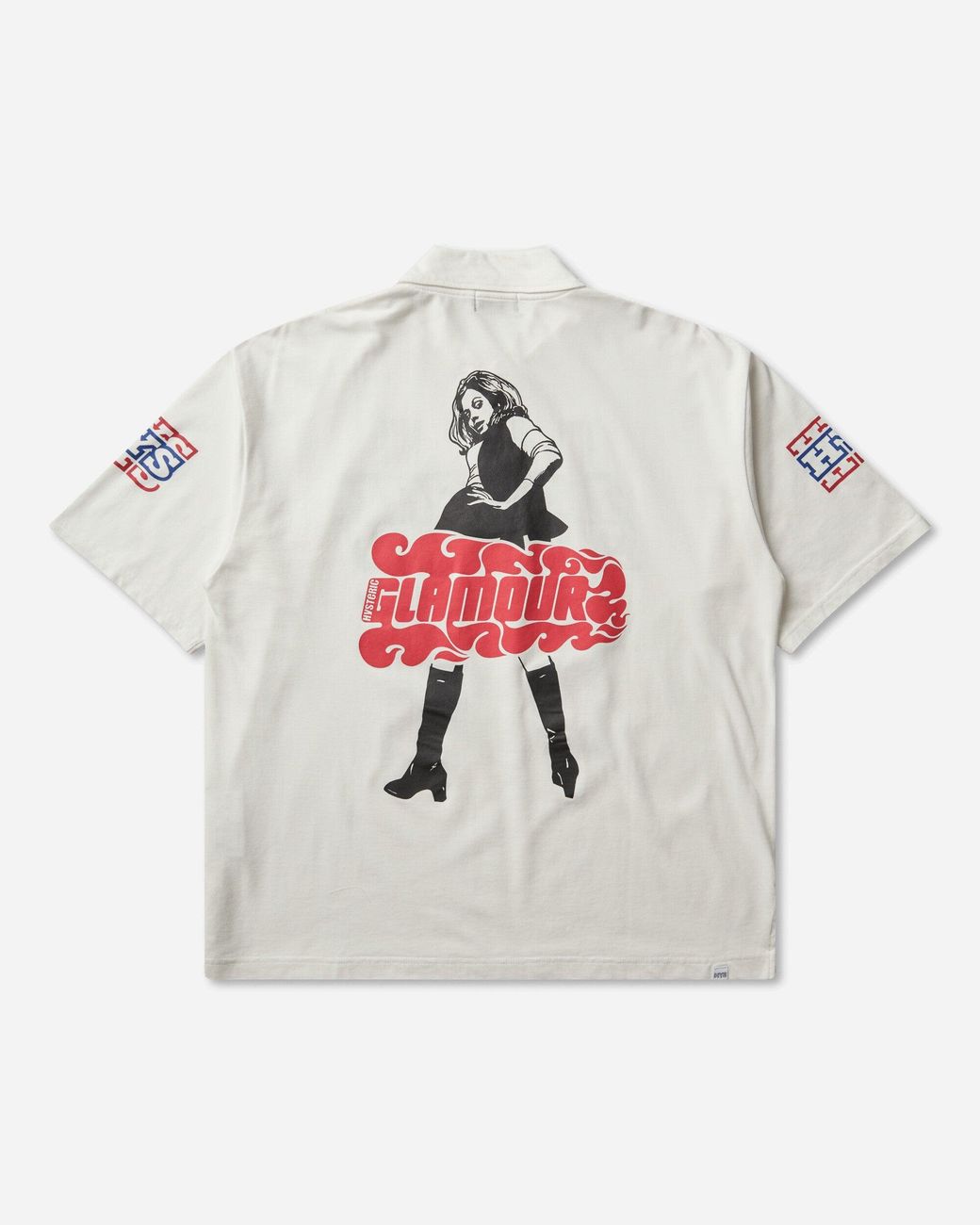 Hysteric Glamour White Hg Pit Crew Polo Shirt for men