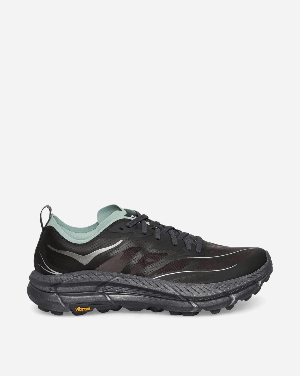 Hoka One One Black Mafate Speed 4 Lite Sneakers Charcoal / Jade for men