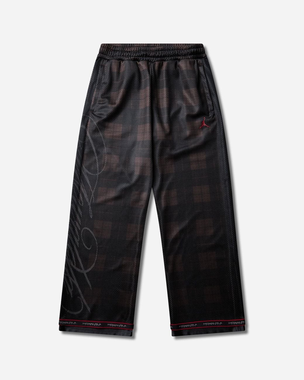 Nike Black Mowalola Track Pants / Dark Cinder / Flat Pewter for men