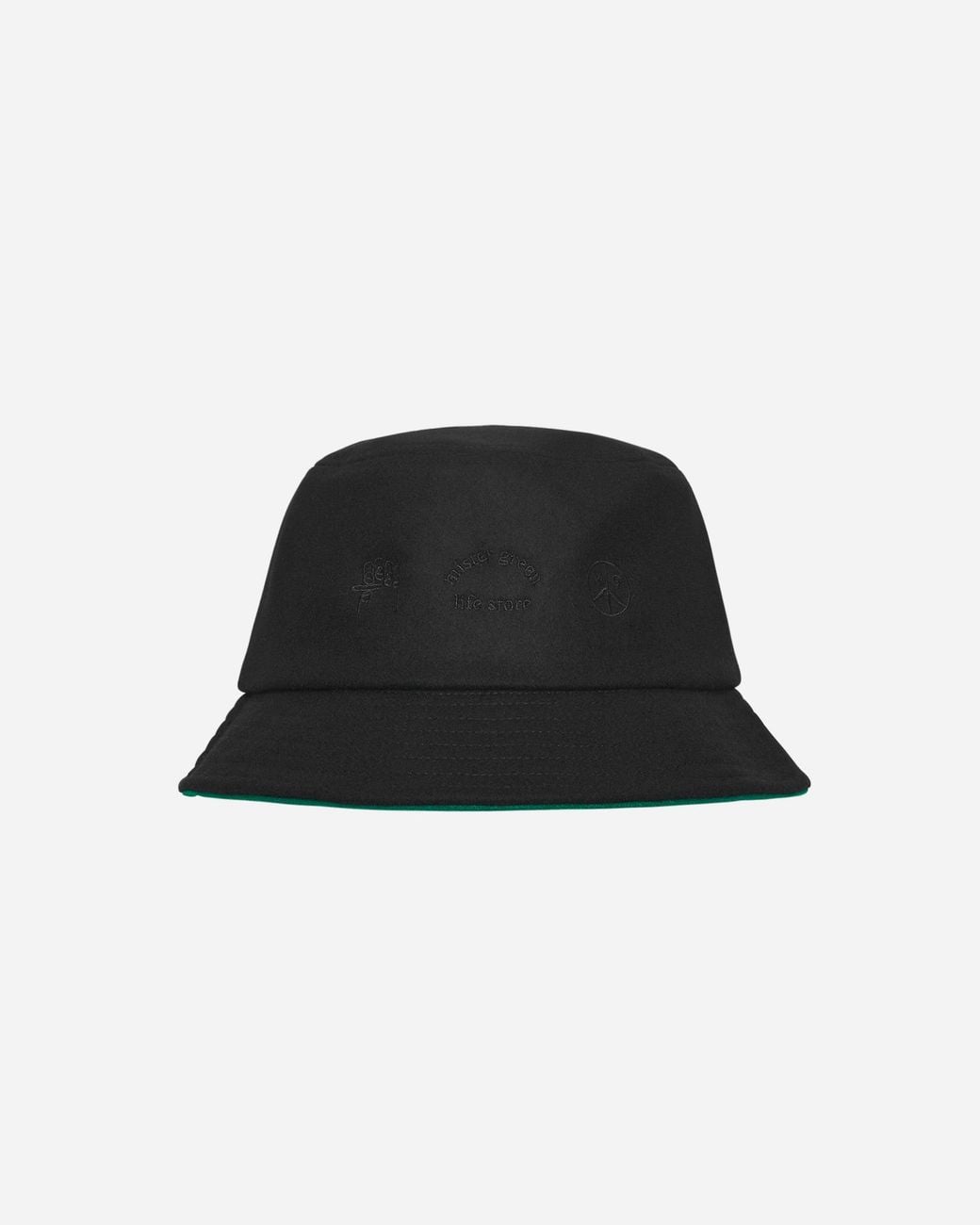 Mister Green Black Trifecta Bucket Hat for men
