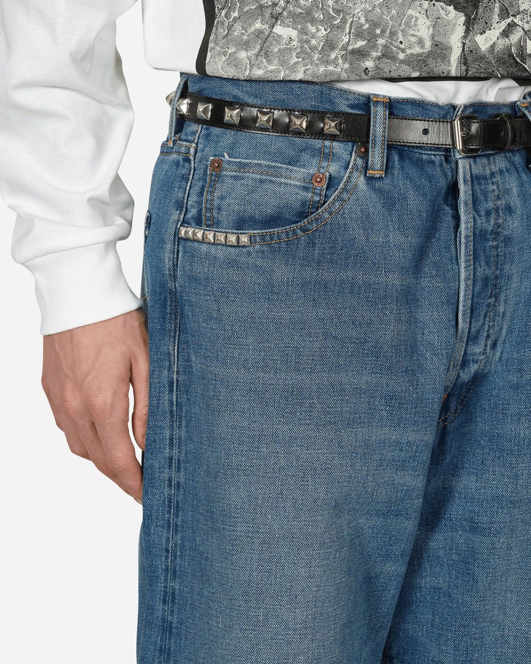 Hysteric Glamour Studded Denim Jeans in Blue for Men | Lyst Australia