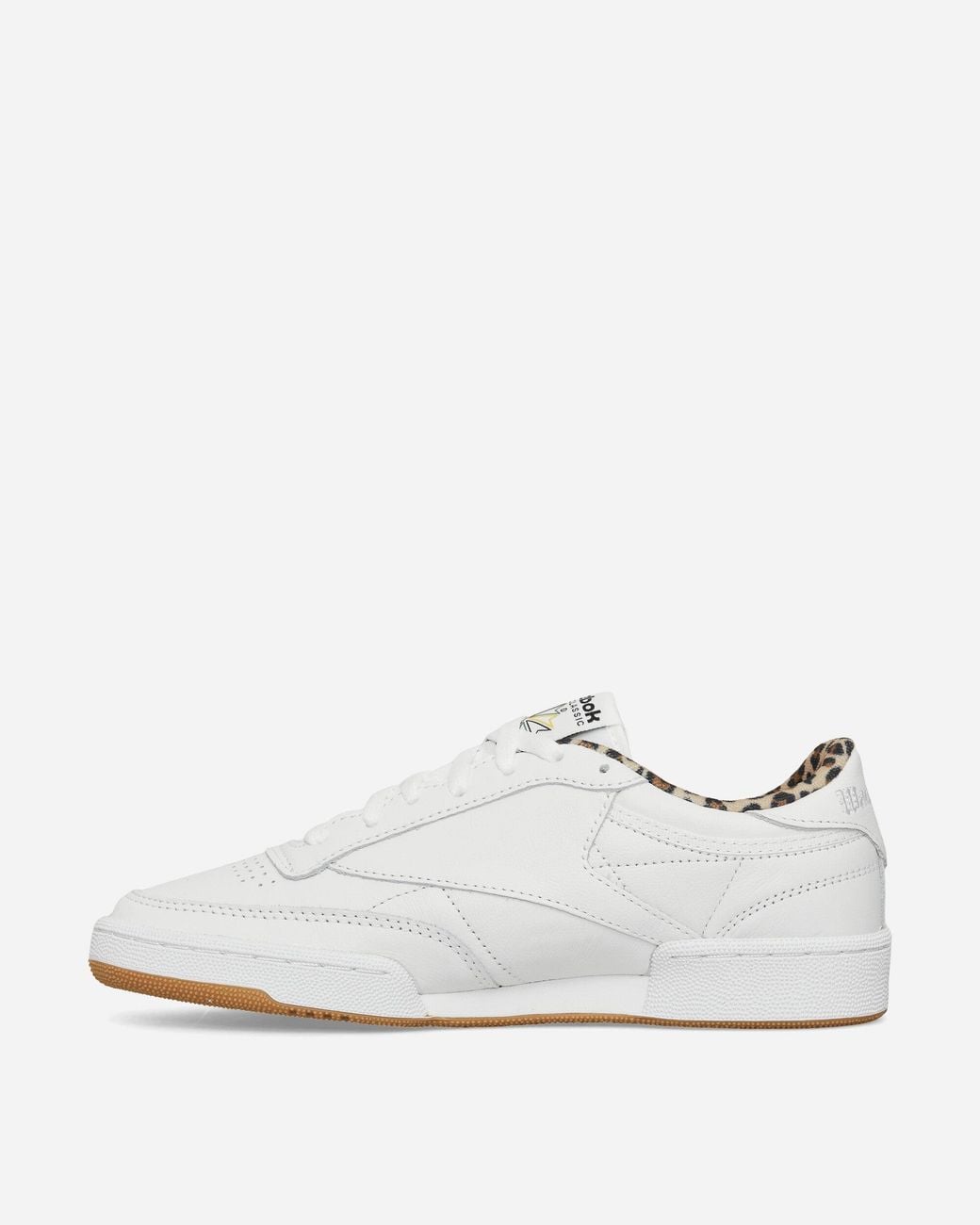 Reebok White Wacko Maria Club C 85 Vintage Sneakers / Leopard for men