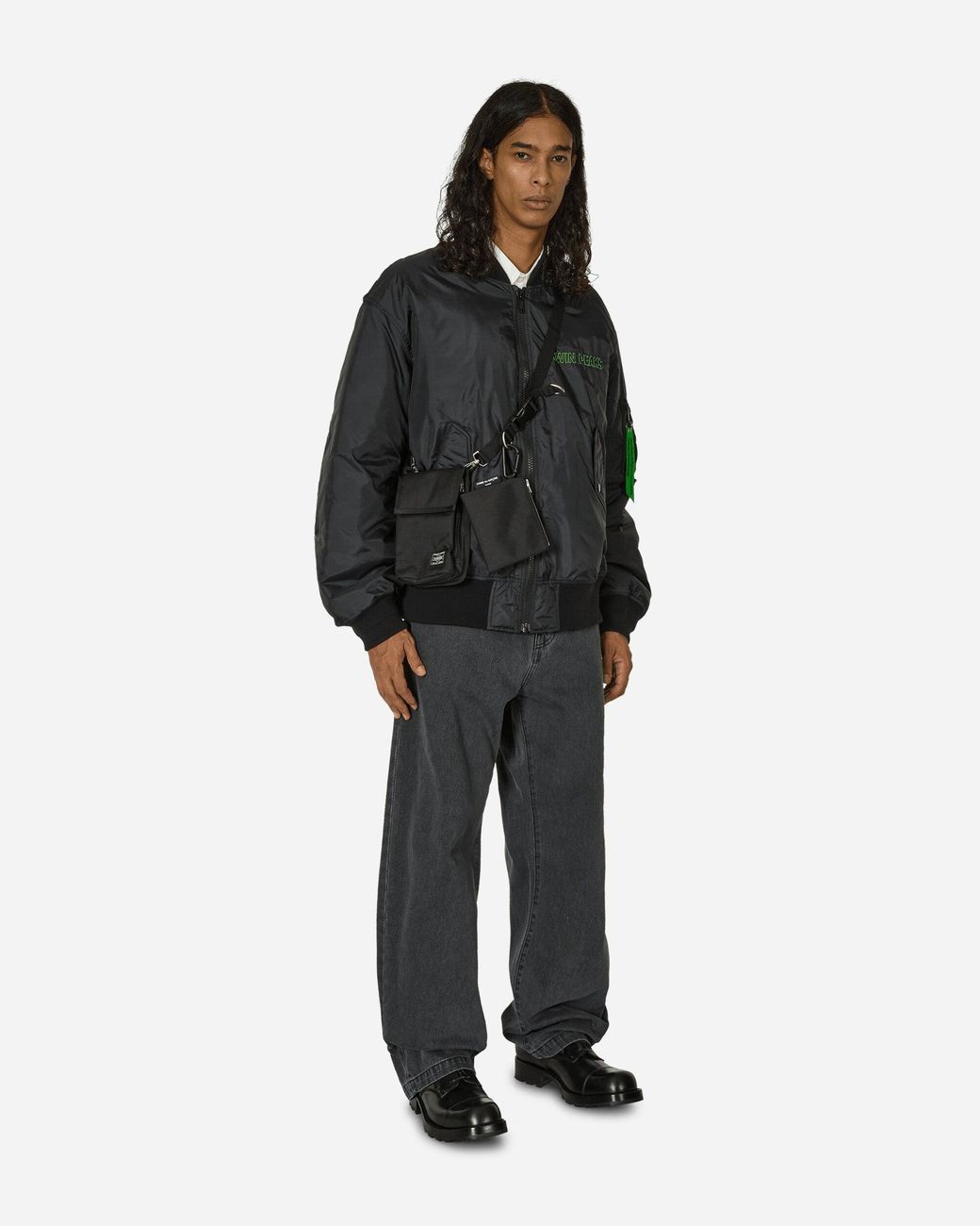 Undercover Twin Peaks Nylon Ma-1 Jacket in Black for Men | Lyst