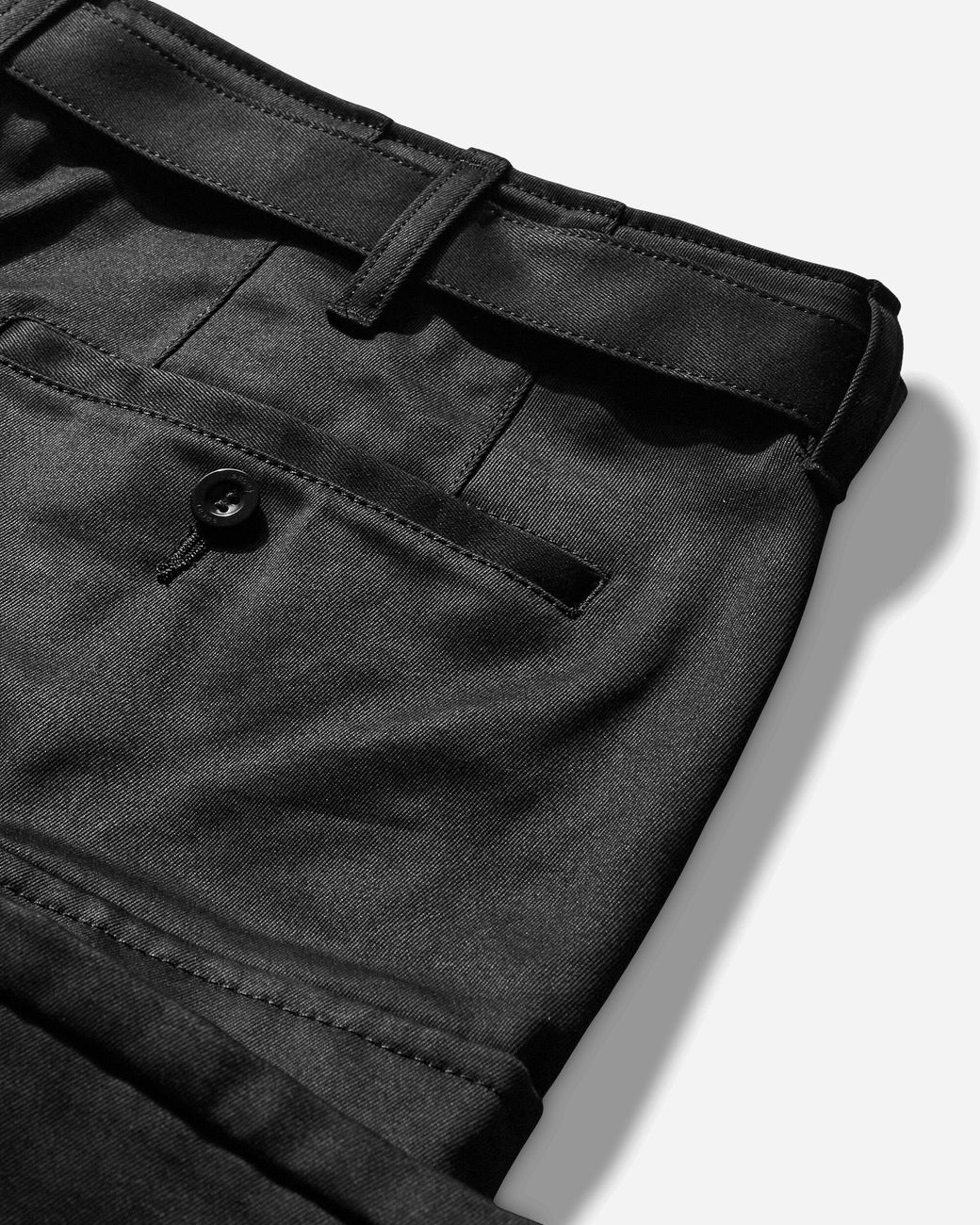 【Sacai】Cotton Chino Pants black 1【25AW】 Cotton Chino Pants — Black – La Garçonne