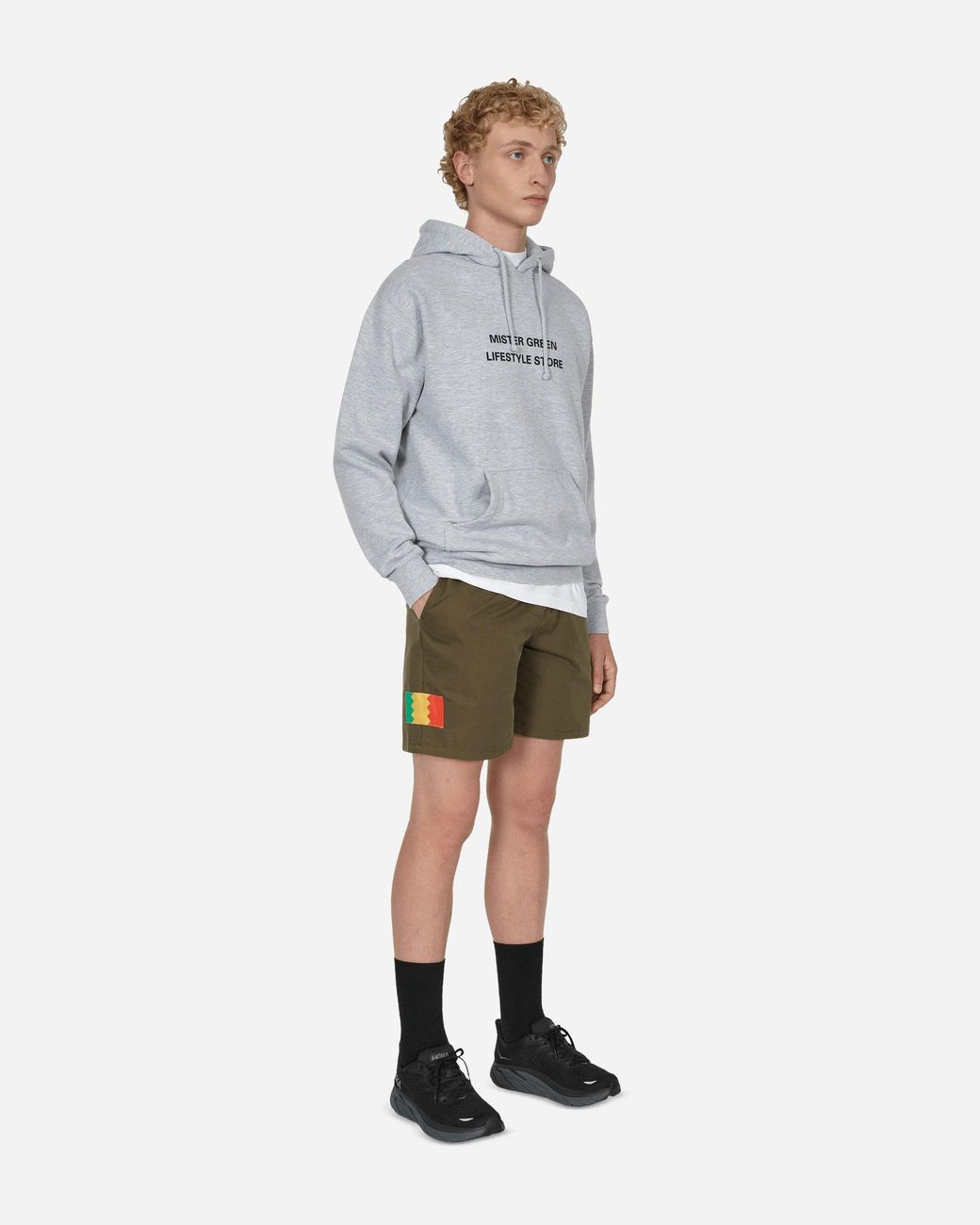 Mister Green Gray No 1 Hoodie for men