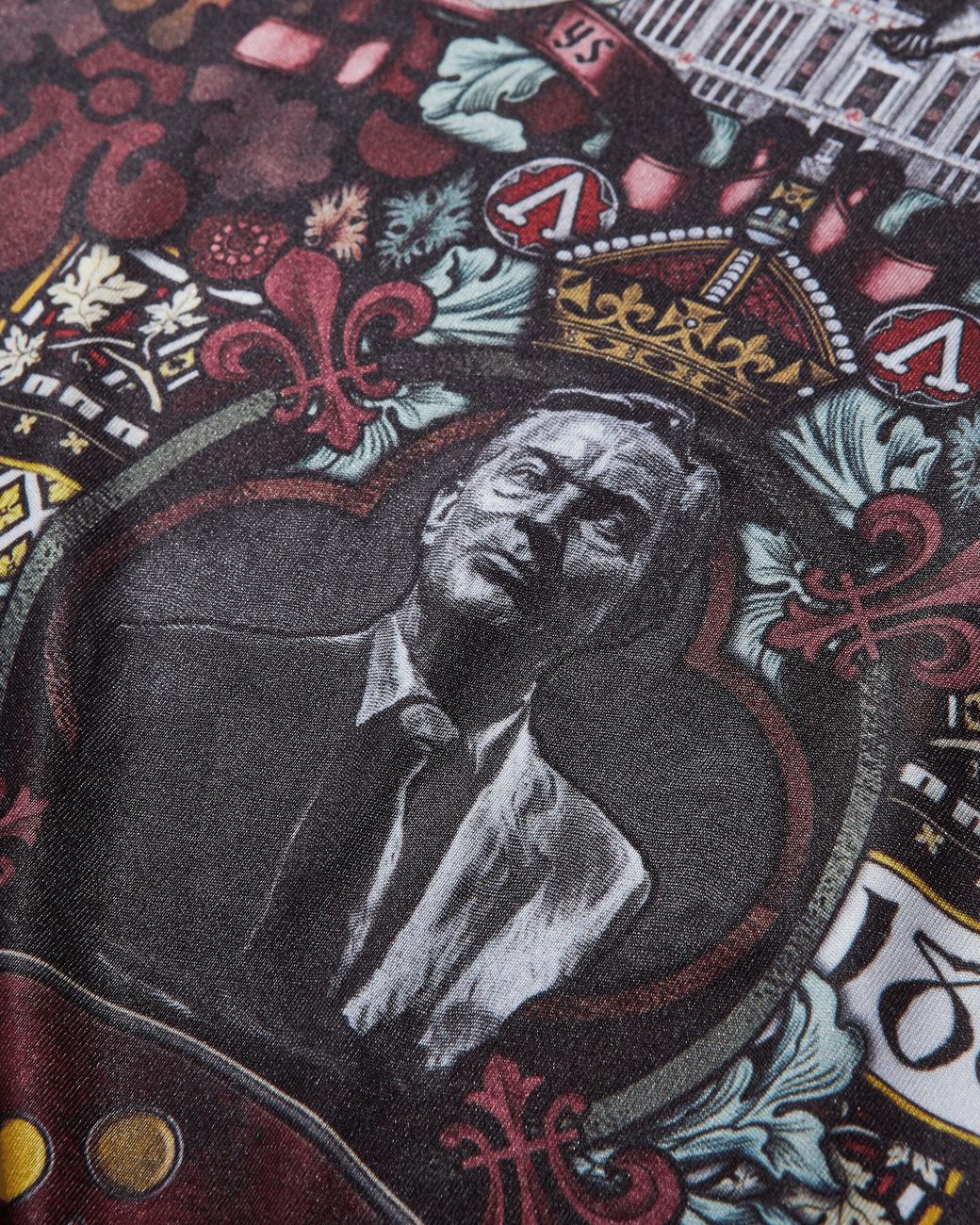 新品未使用ARSENAL×AriesロングスリーブTシャツ　ステンドグラス Aries Arsenal Stained Glass Poly Longsleeve T-Shirt in Grey for